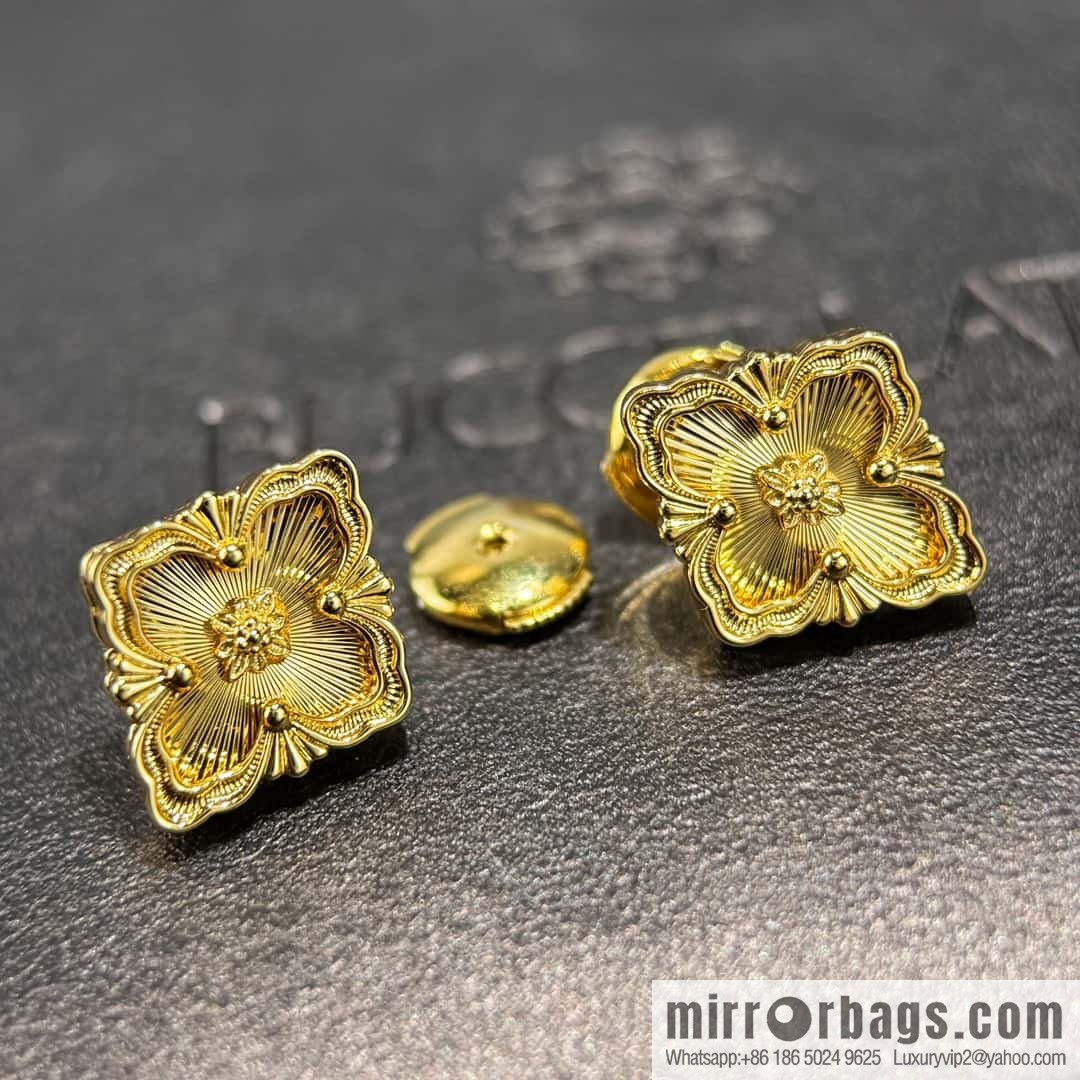 ❗️New ❗️ ☀ Original ☀ Buccellati Vintage Court Laser Clover Earrings ☀️