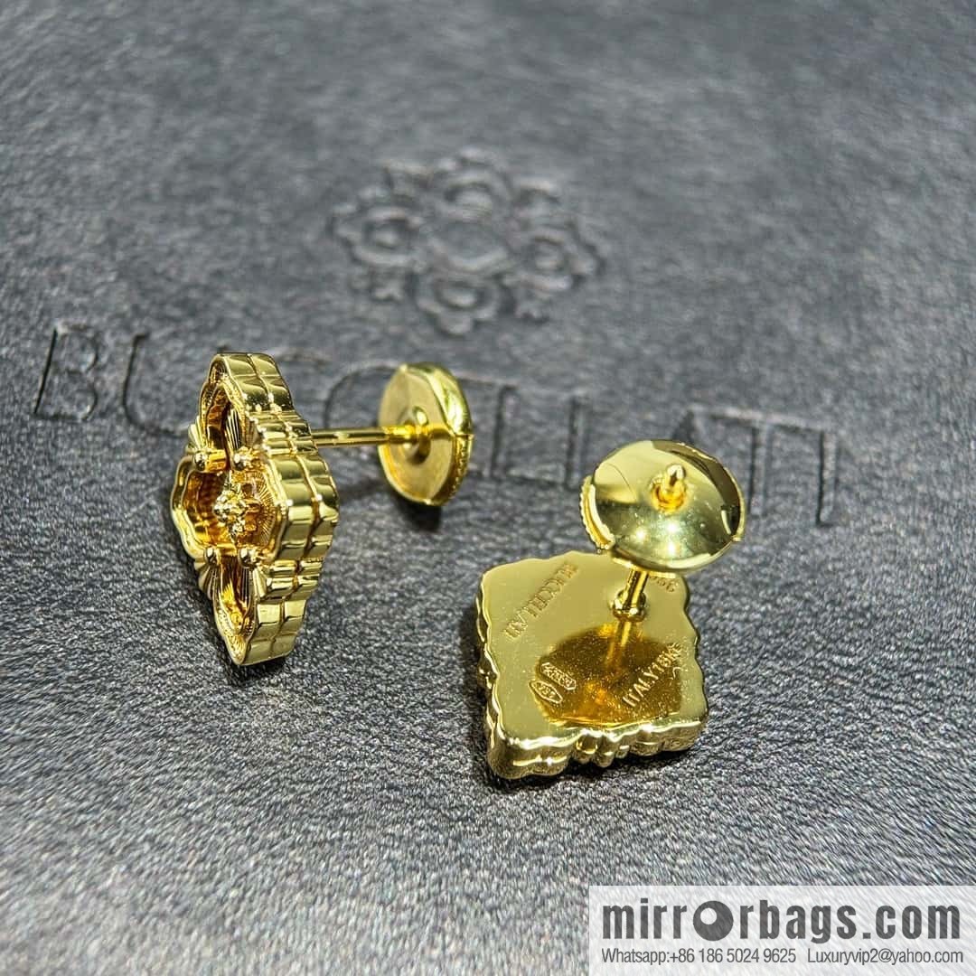❗️New ❗️ ☀ Original ☀ Buccellati Vintage Court Laser Clover Earrings ☀️