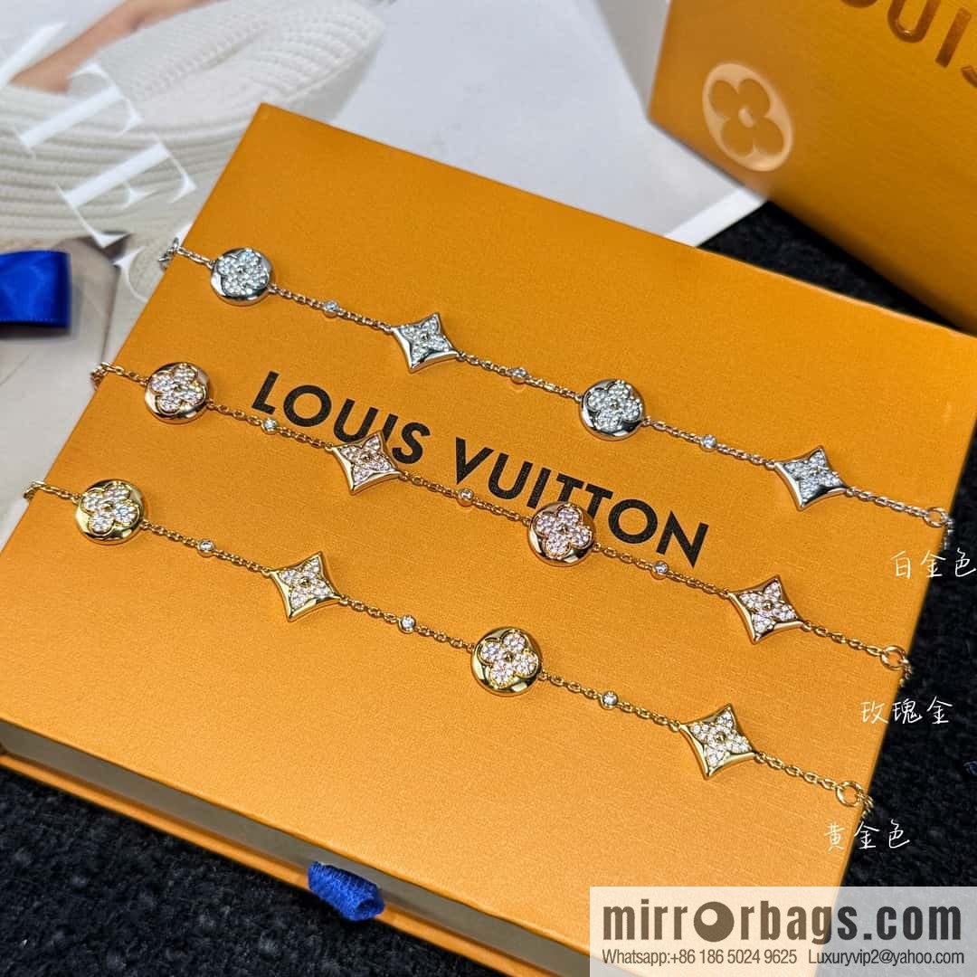 ❗️New ❗️ ☀ Louis Vuitton COLOR BLOSSOM BB MULTI-PATTERN Full Diamond LV Bracelet ☀