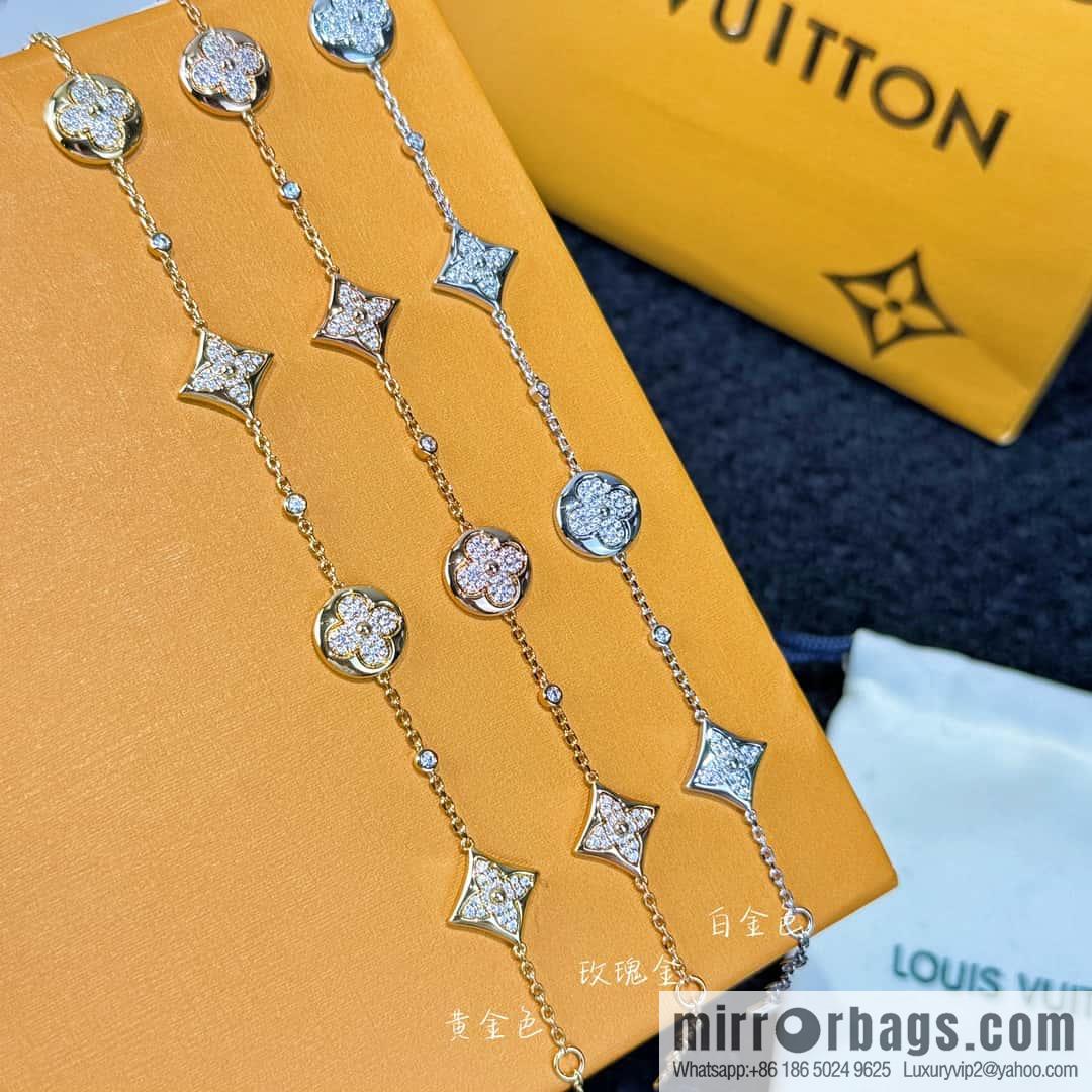 ❗️New ❗️ ☀ Louis Vuitton COLOR BLOSSOM BB MULTI-PATTERN Full Diamond LV Bracelet ☀