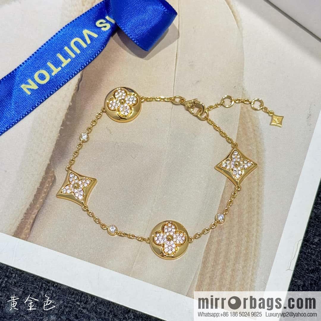 ❗️New ❗️ ☀ Louis Vuitton COLOR BLOSSOM BB MULTI-PATTERN Full Diamond LV Bracelet ☀