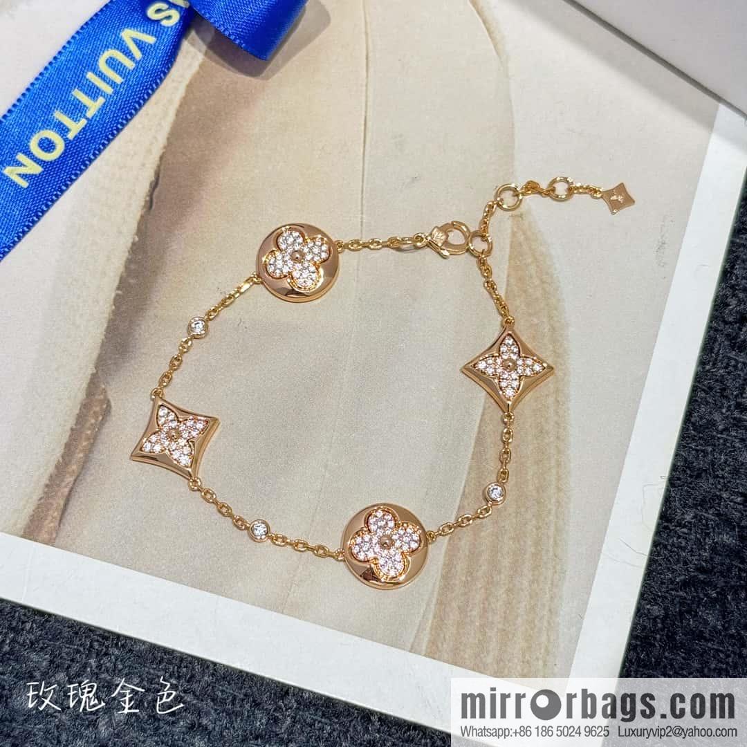 ❗️New ❗️ ☀ Louis Vuitton COLOR BLOSSOM BB MULTI-PATTERN Full Diamond LV Bracelet ☀