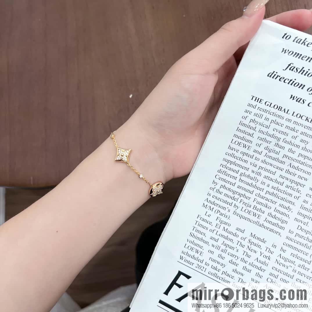 ❗️New ❗️ ☀ Louis Vuitton COLOR BLOSSOM BB MULTI-PATTERN Full Diamond LV Bracelet ☀