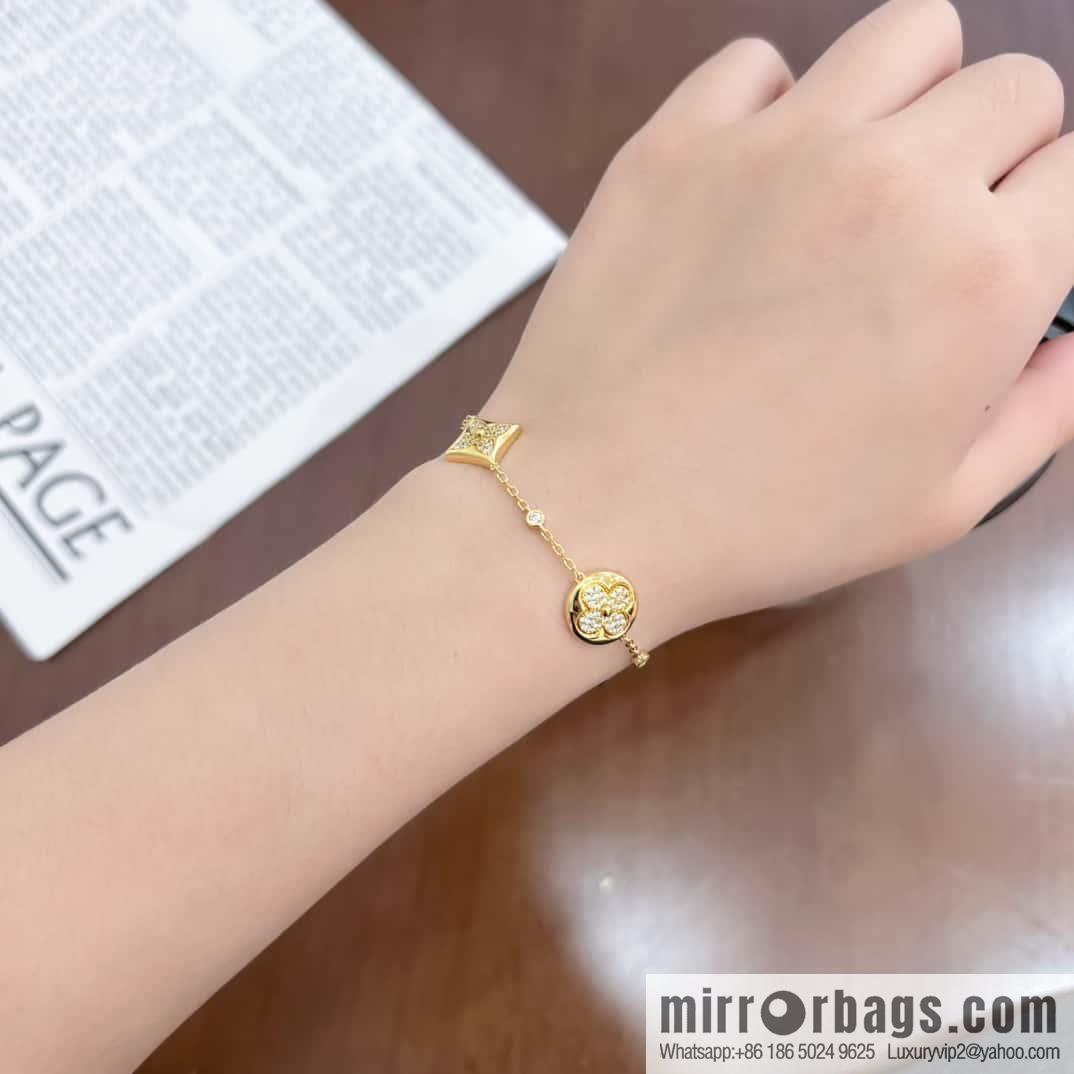 ❗️New ❗️ ☀ Louis Vuitton COLOR BLOSSOM BB MULTI-PATTERN Full Diamond LV Bracelet ☀