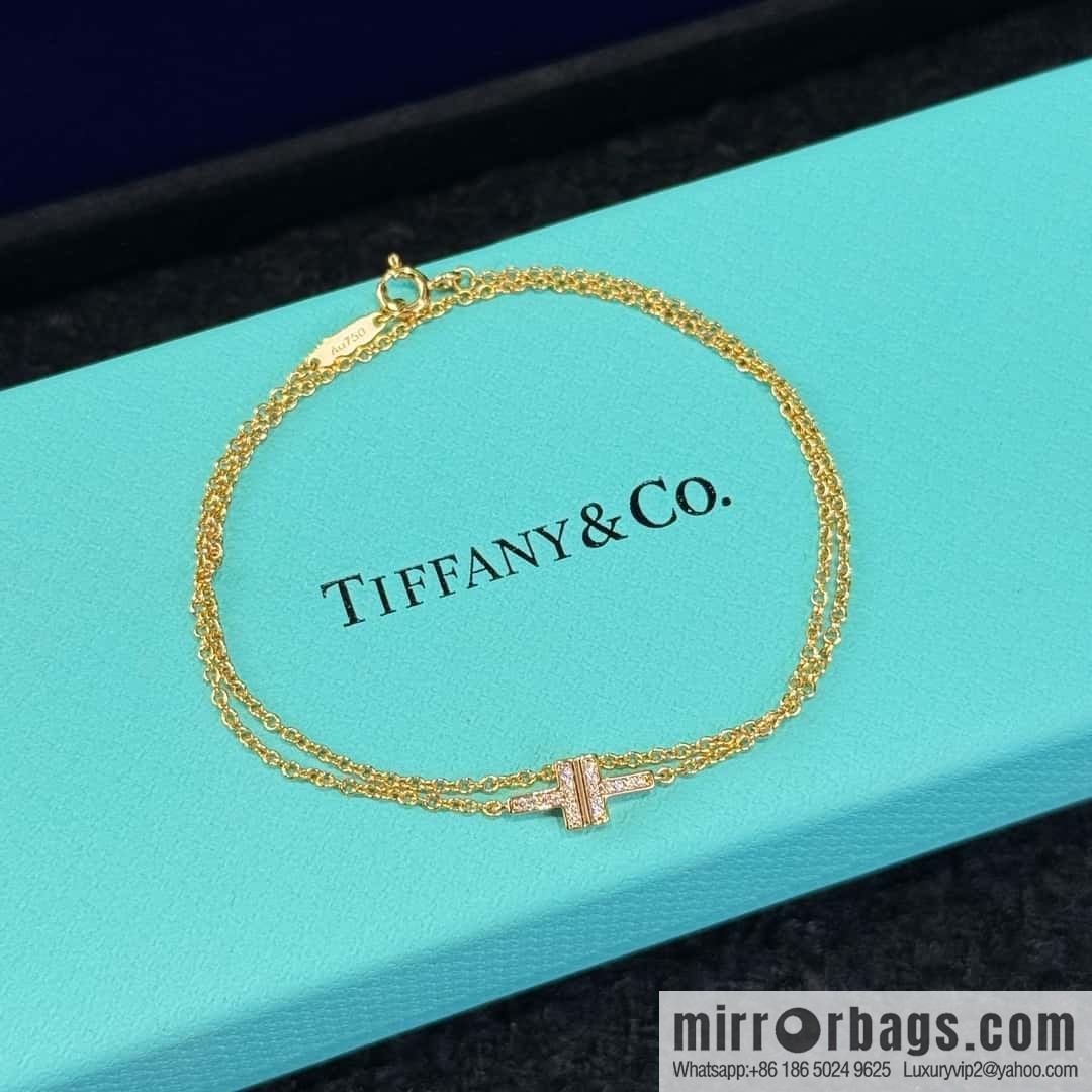 ❗️New ❗️ ☀️ Tiffany & co Double T Full Diamond Bracelet ☀️