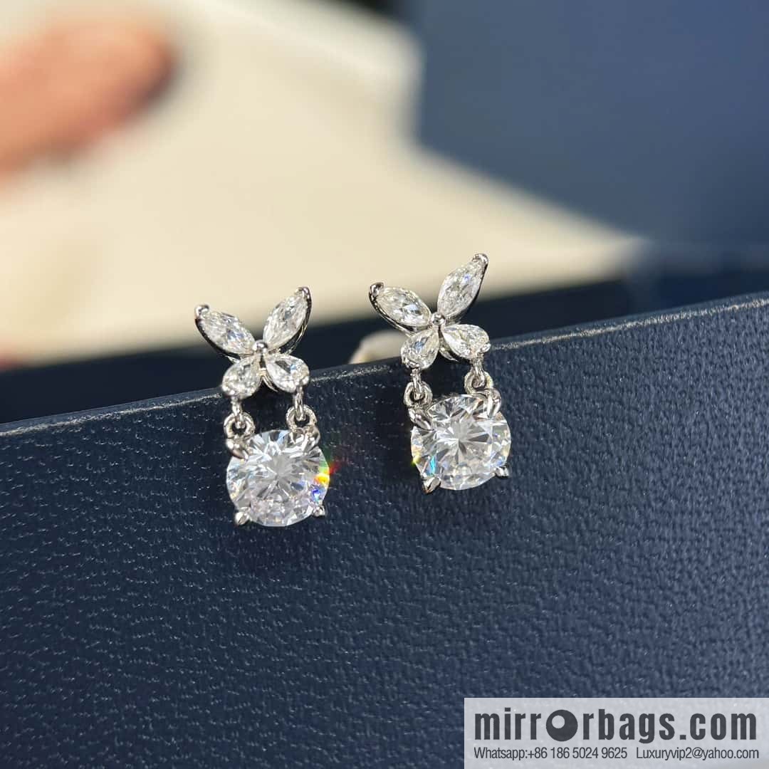 ❗️New ❗️ GRAFF butterfly single diamond stud earrings