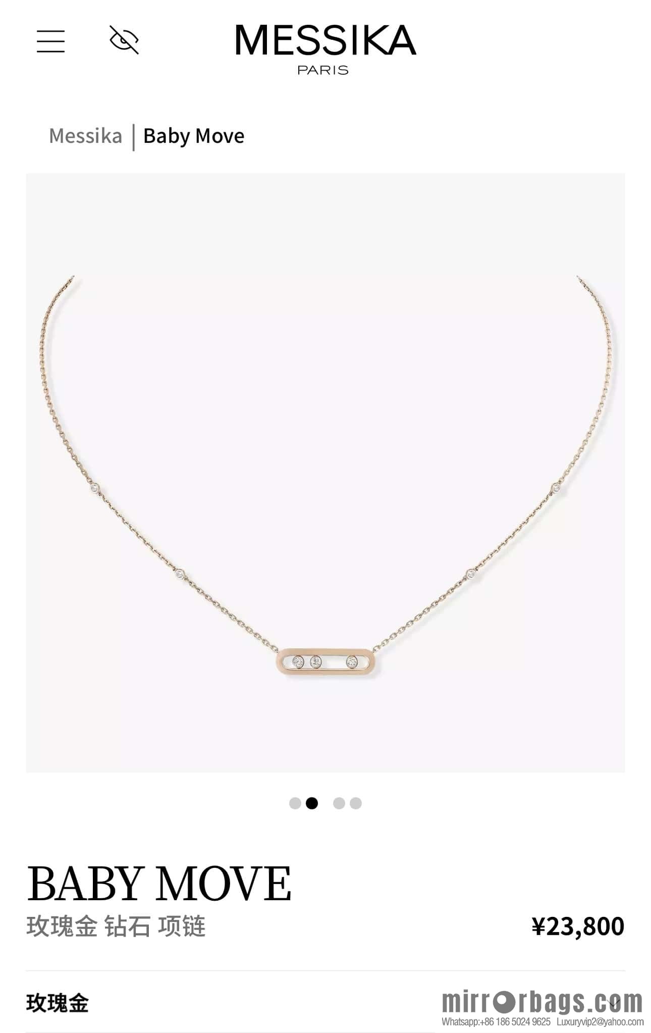 ❗️New ❗️ ☀️ Messika Three Diamonds Full Diamond Necklace ☀️