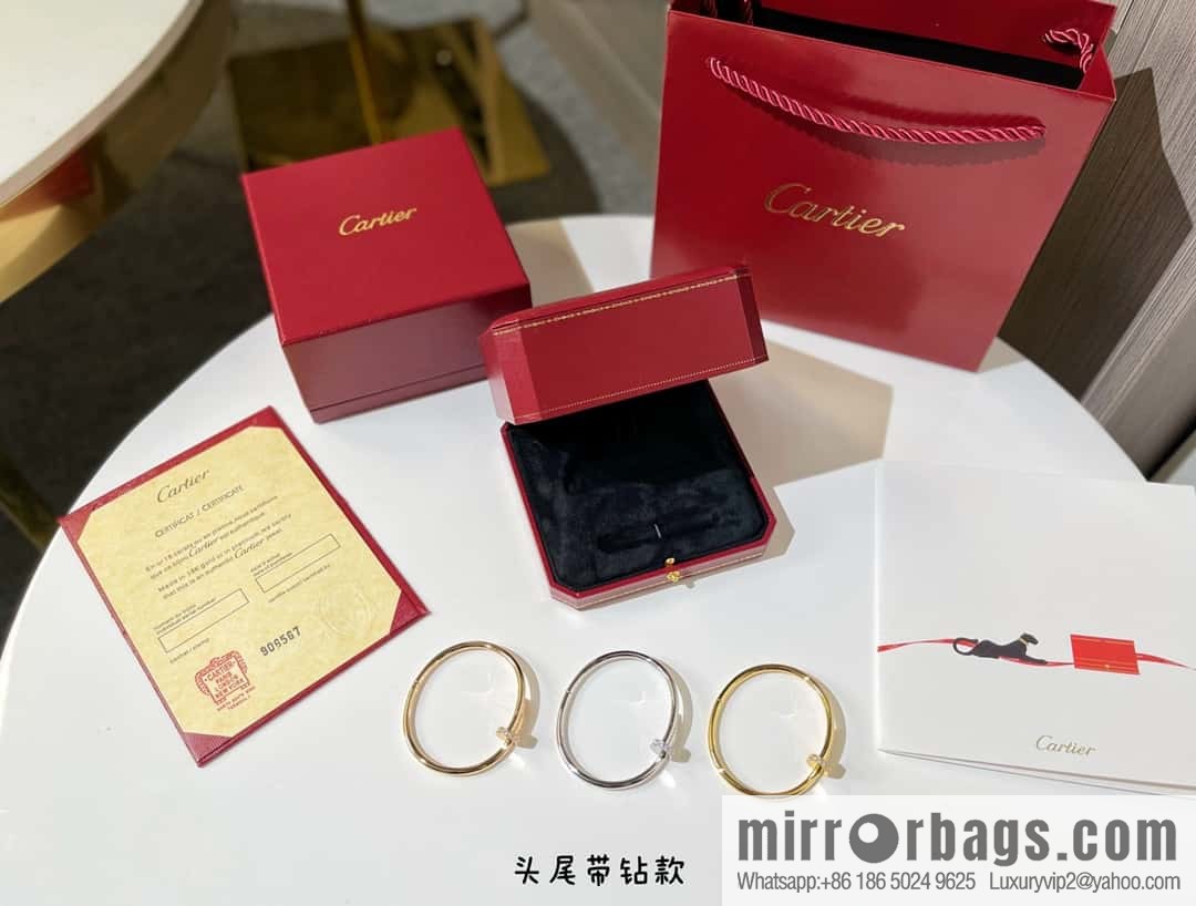 ❤️Popular (new version) ☀️ head and tail with drill ☀️ Cartier LOVE series, head and tail with drill nail bracelet  ☀️