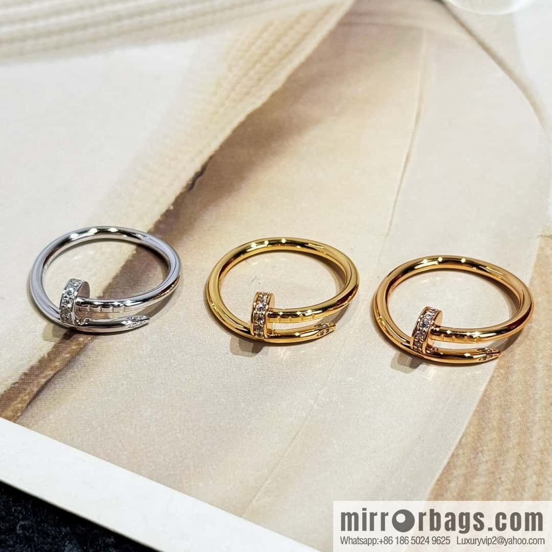 ❗️New ❗️☀️ Cartier LOVE series, narrow version head and tail diamond nail ring ☀️