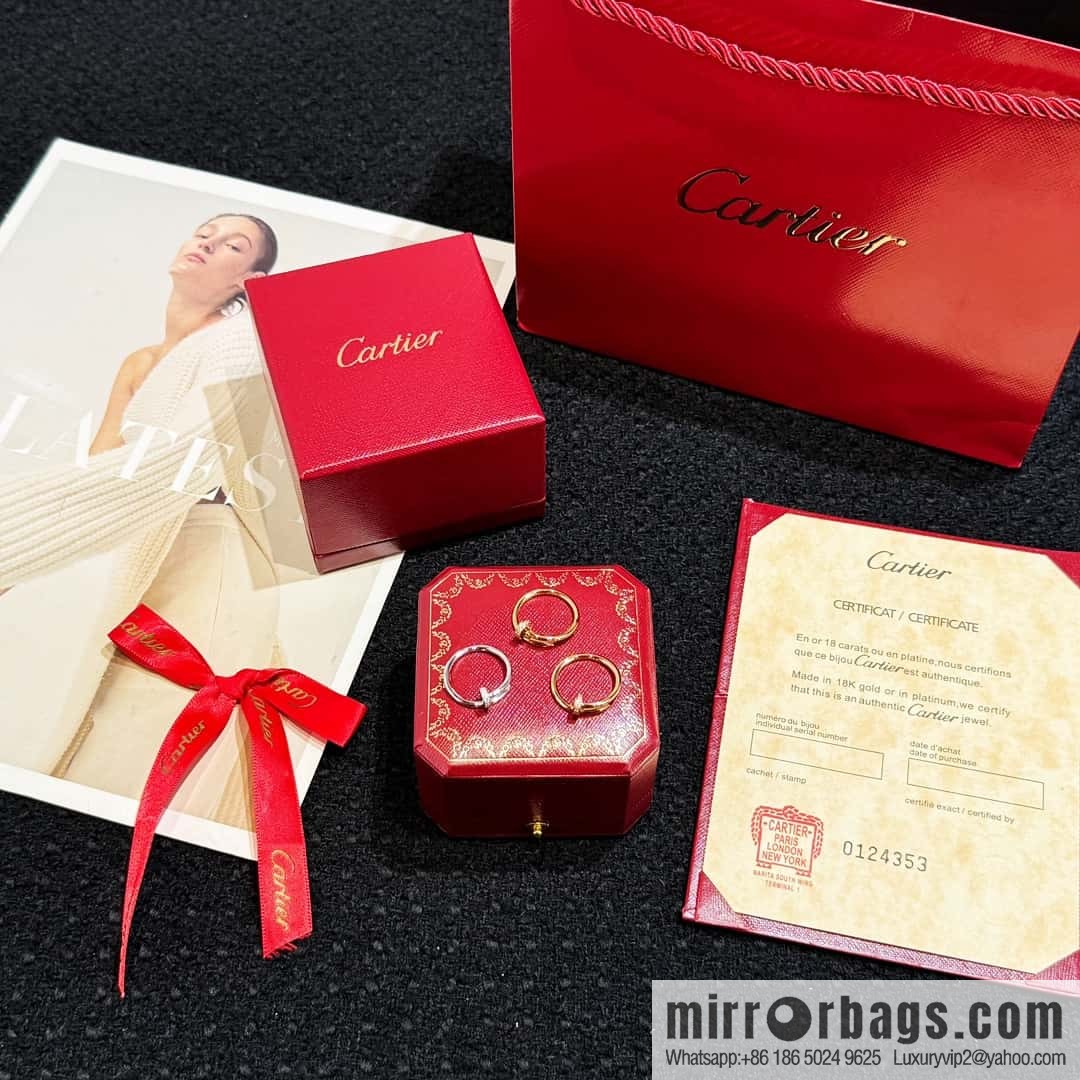 ❗️New ❗️☀️ Cartier LOVE series, narrow version head and tail diamond nail ring ☀️