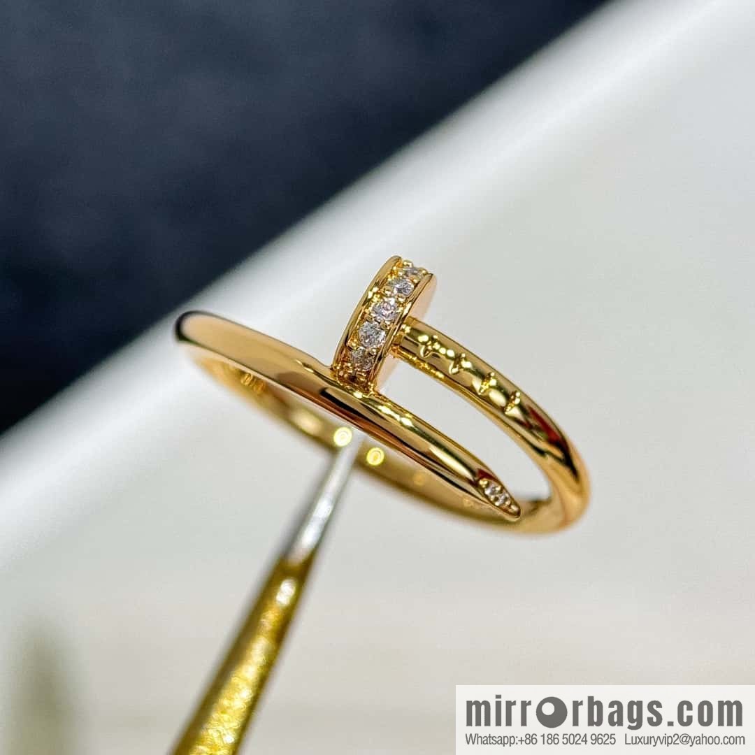 ❗️New ❗️☀️ Cartier LOVE series, narrow version head and tail diamond nail ring ☀️