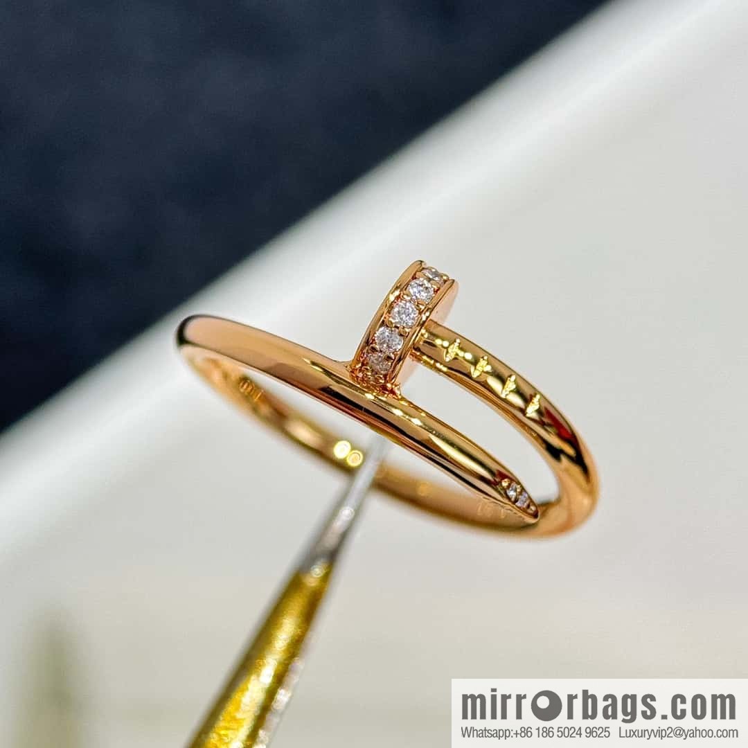 ❗️New ❗️☀️ Cartier LOVE series, narrow version head and tail diamond nail ring ☀️