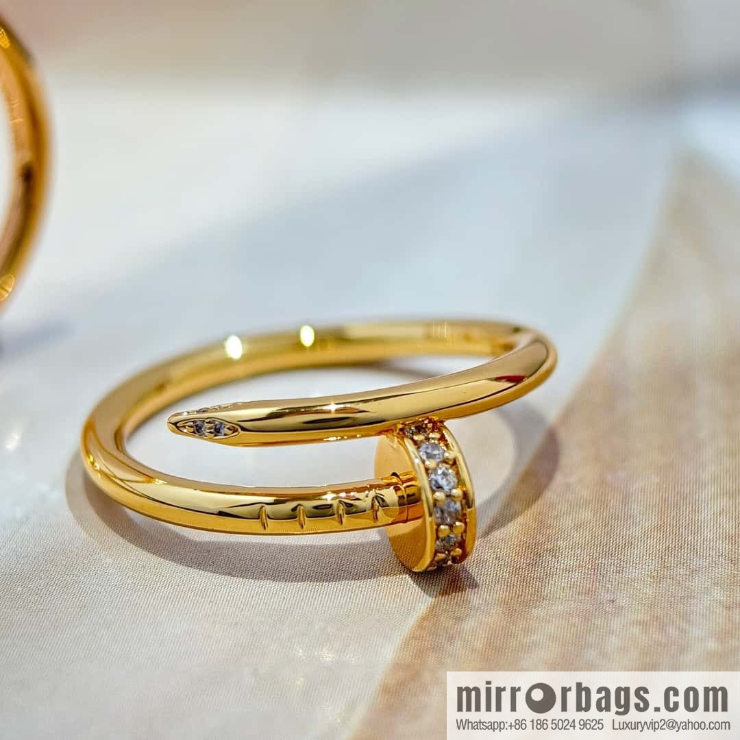 ❗️New ❗️☀️ Cartier LOVE series, narrow version head and tail diamond nail ring ☀️