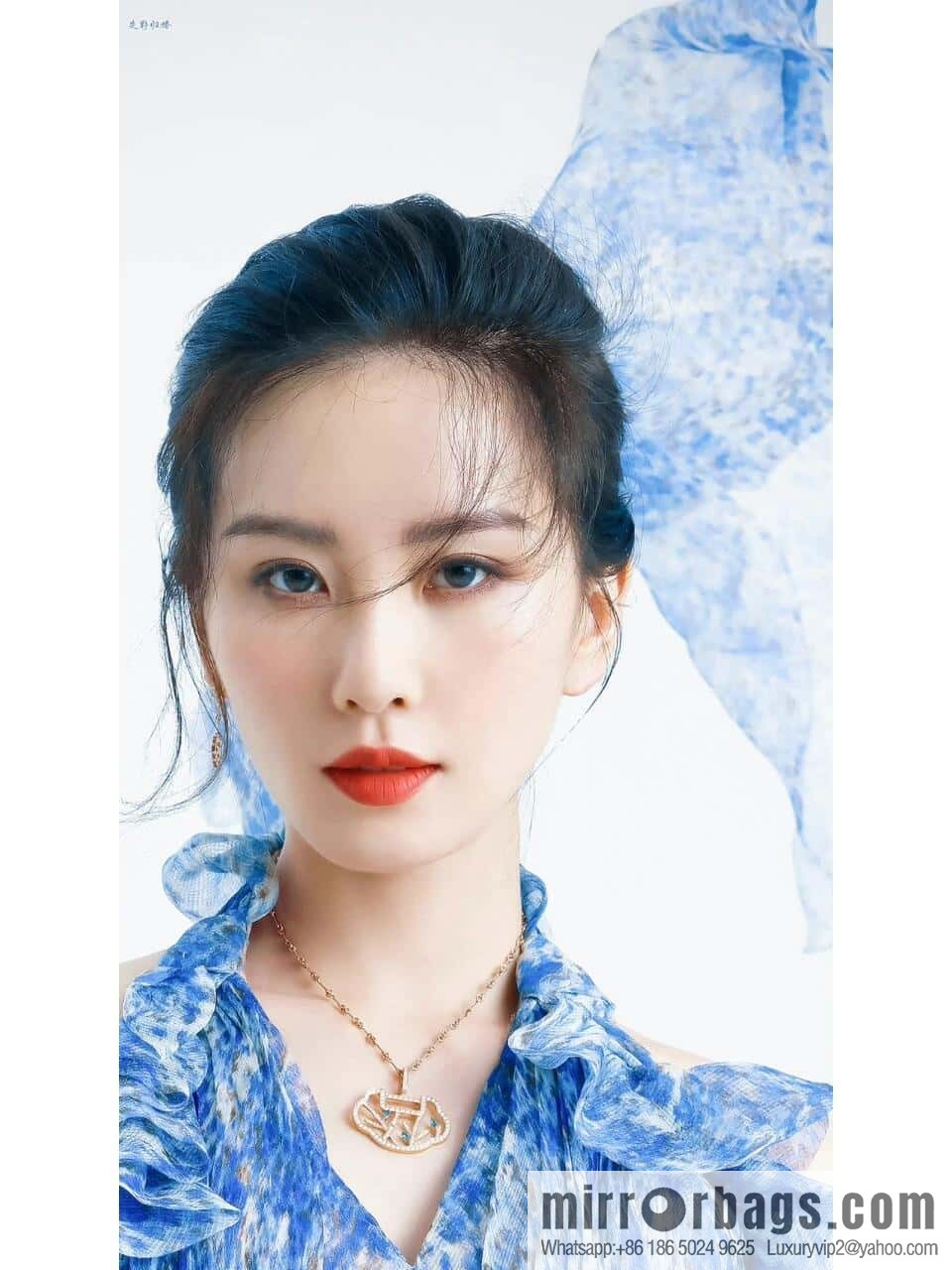 ❗️New ❗️ ☀️ Qeelin Yu Yi Flower Moon Ruyi Bamboo Necklace ☀️