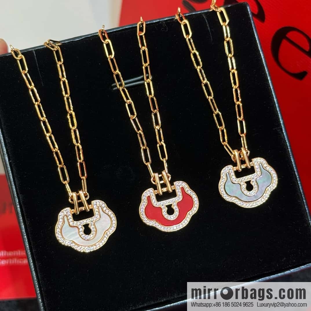 ❗️New ❗️ ☀️ Qeelin Yu Yi Flower Moon Ruyi Lock Necklace ☀️
