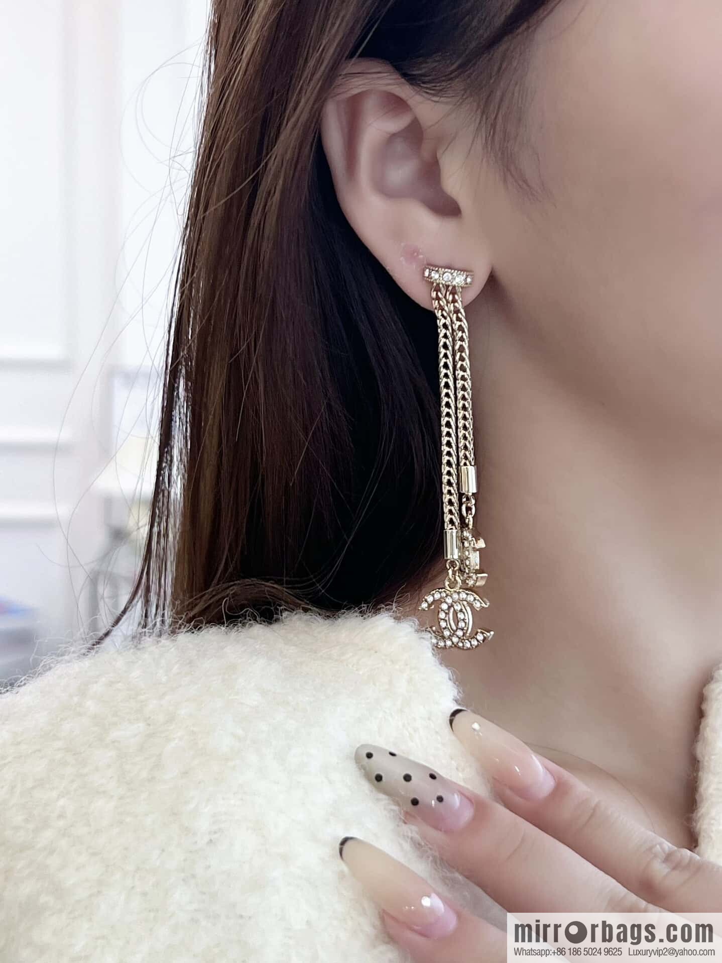 ❗️New ❗️☀️ new ☑️ chanel c2 double c tassel earrings ☀️