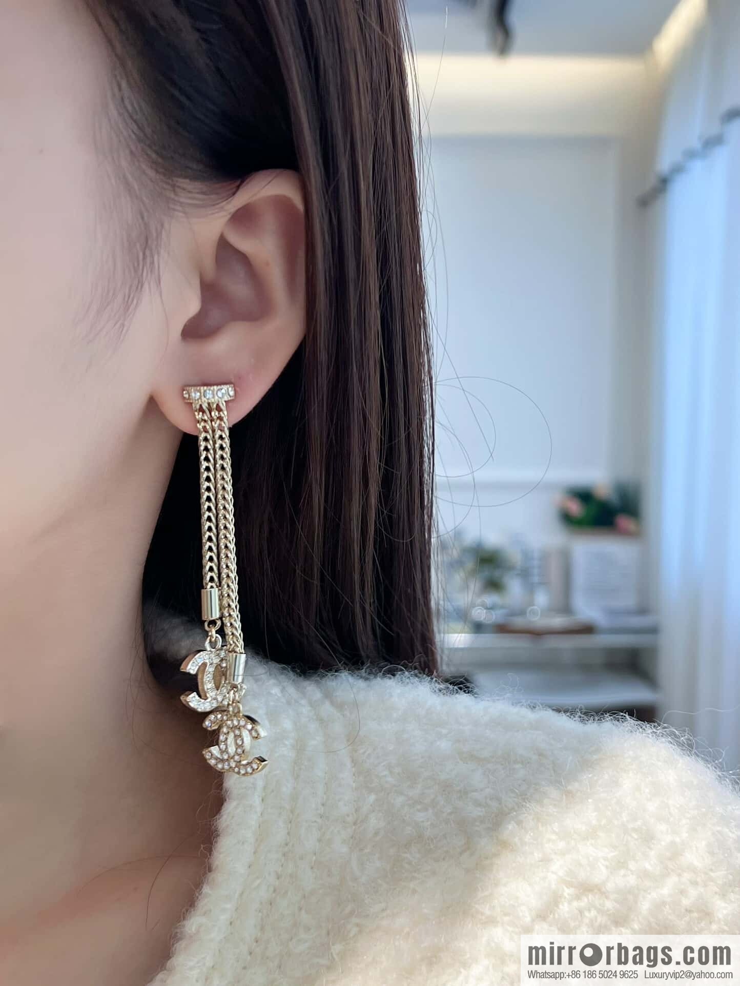 ❗️New ❗️☀️ new ☑️ chanel c2 double c tassel earrings ☀️