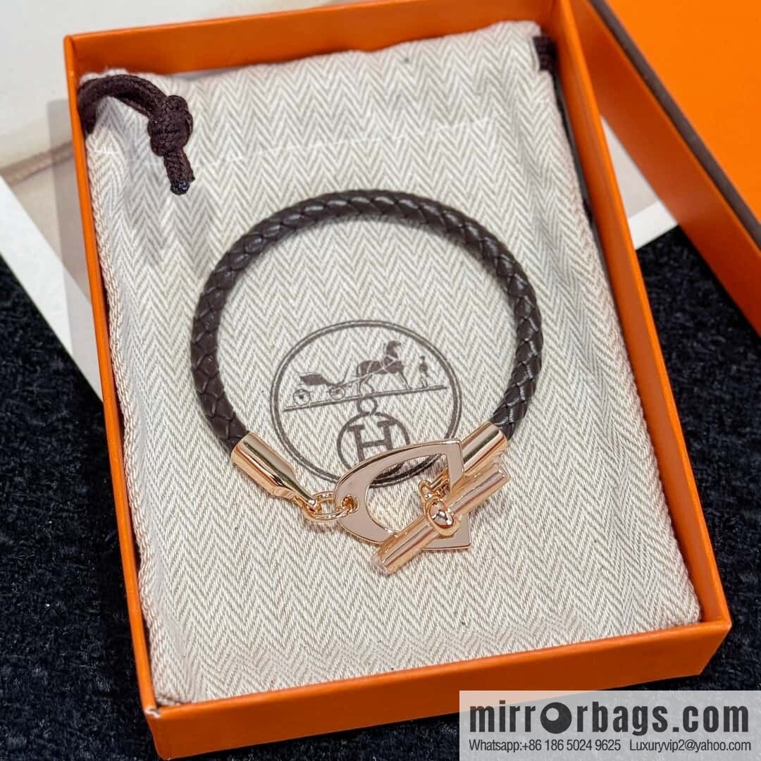 ❗️New ❗️ Rose Gold New ☑️ Hermès HERMES Etrier Horseshoe Bracelet