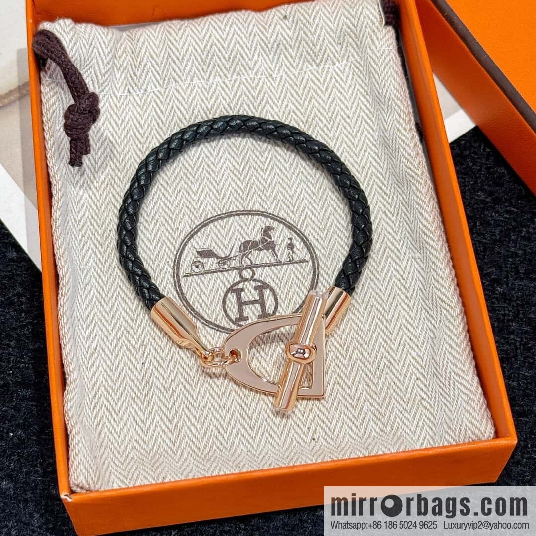❗️New ❗️ Rose Gold New ☑️ Hermès HERMES Etrier Horseshoe Bracelet