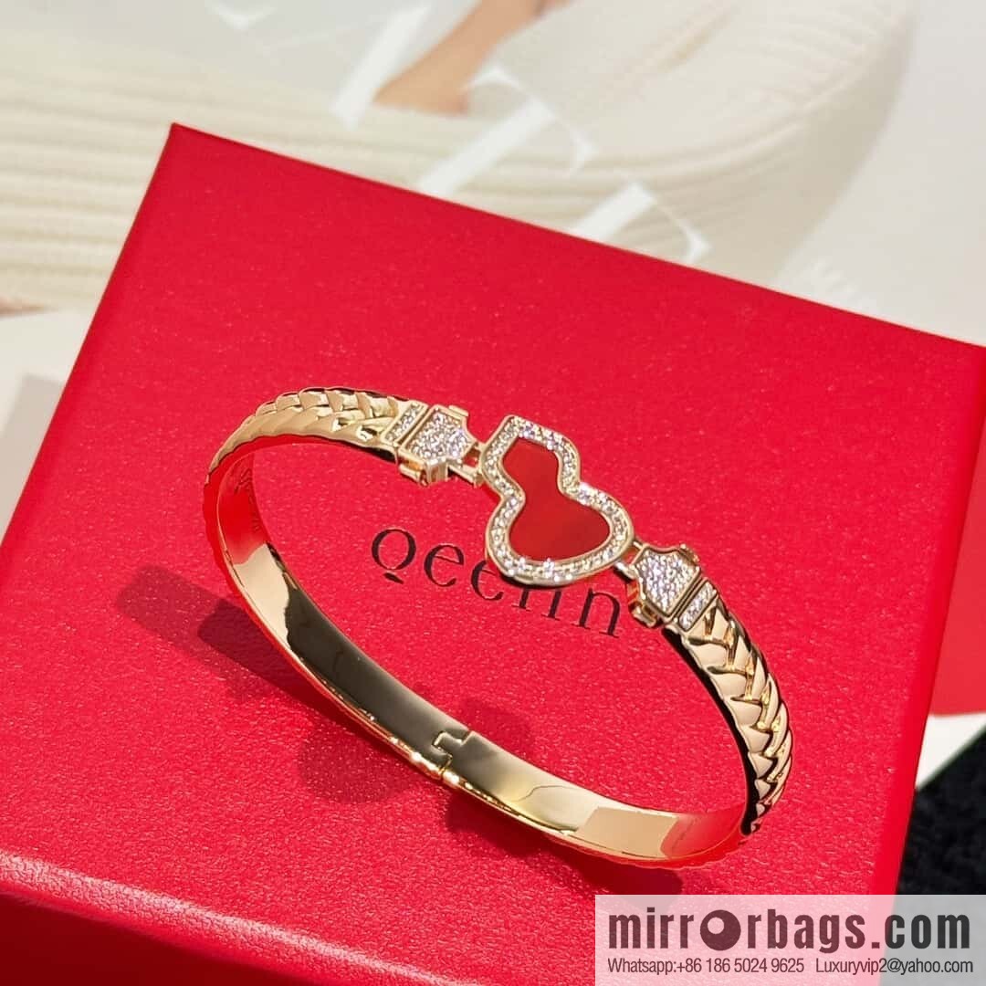 ❗️New ❗️ ☀️ Original ☀️ Qeelin Kirin Woven Red Chalcedony Gourd Bracelet Bracelet ☀️