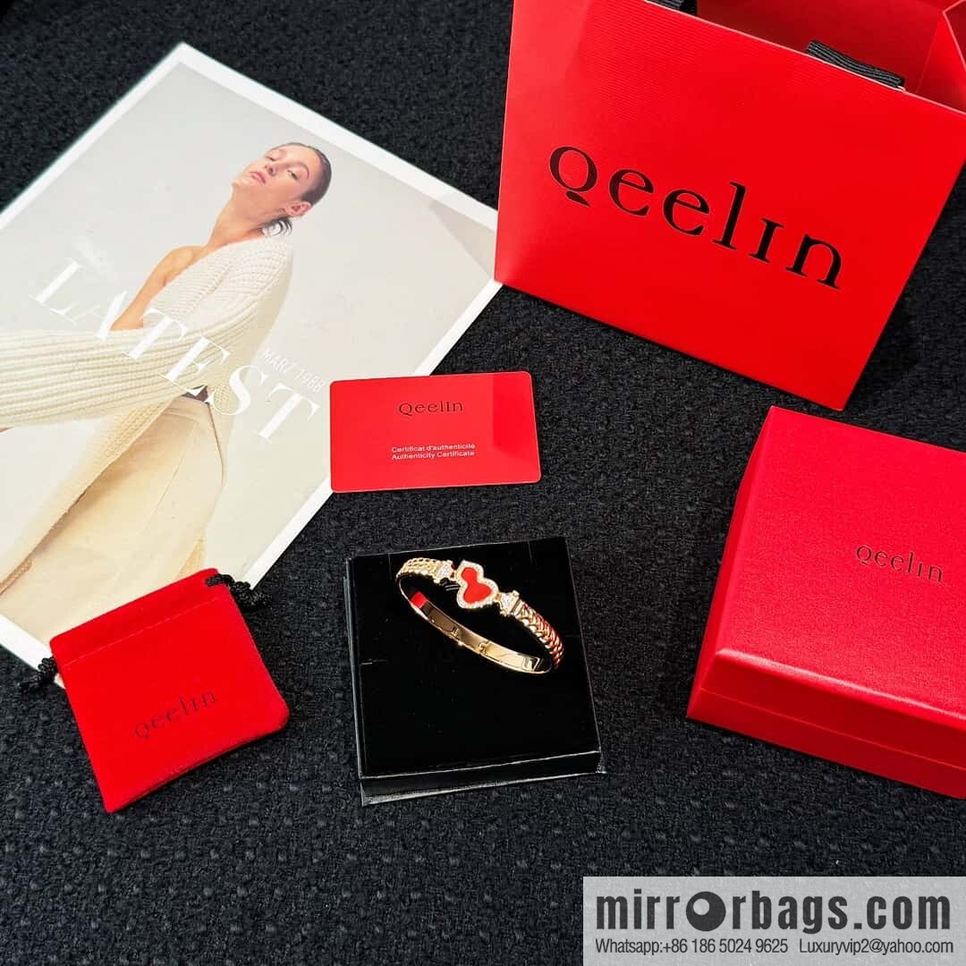 ❗️New ❗️ ☀️ Original ☀️ Qeelin Kirin Woven Red Chalcedony Gourd Bracelet Bracelet ☀️