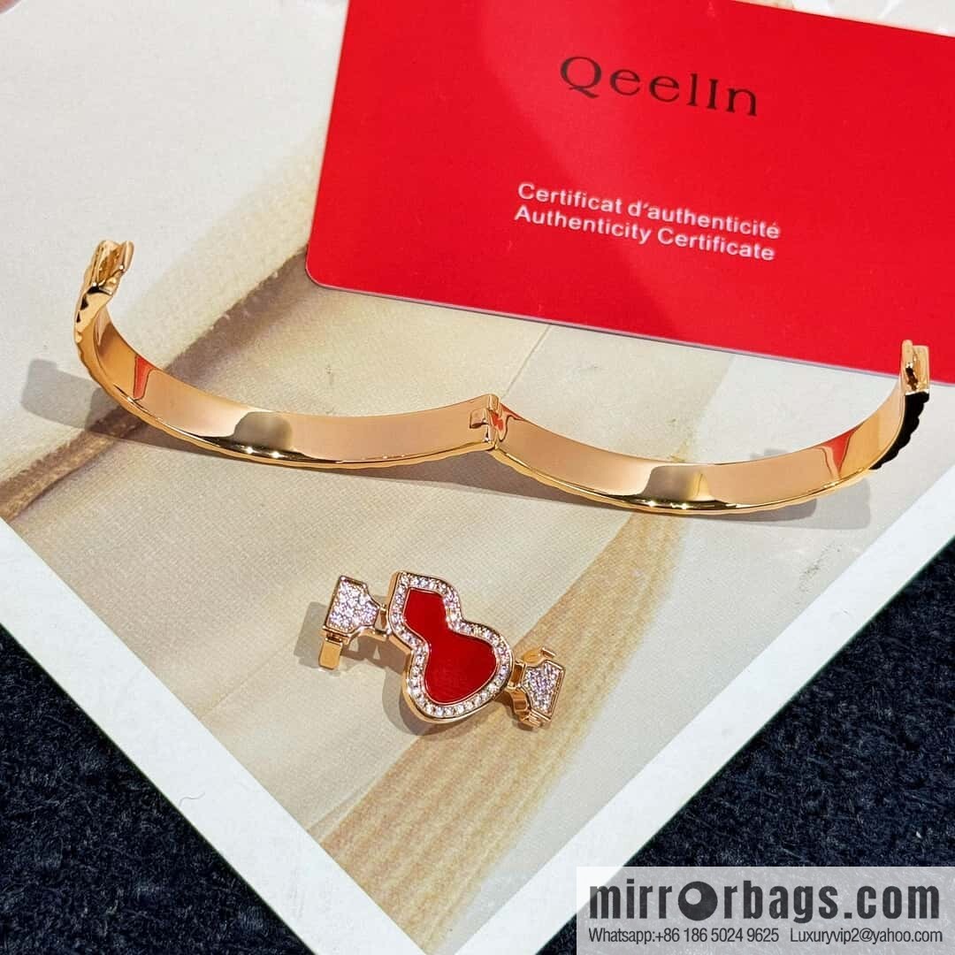 ❗️New ❗️ ☀️ Original ☀️ Qeelin Kirin Woven Red Chalcedony Gourd Bracelet Bracelet ☀️