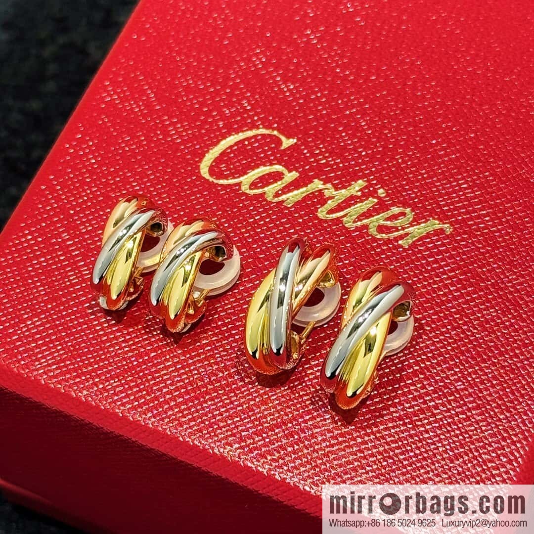 ❗️CNC version ❗️ ☀️ Cartier classic large small three-color smooth ear clip ear shot ☀️