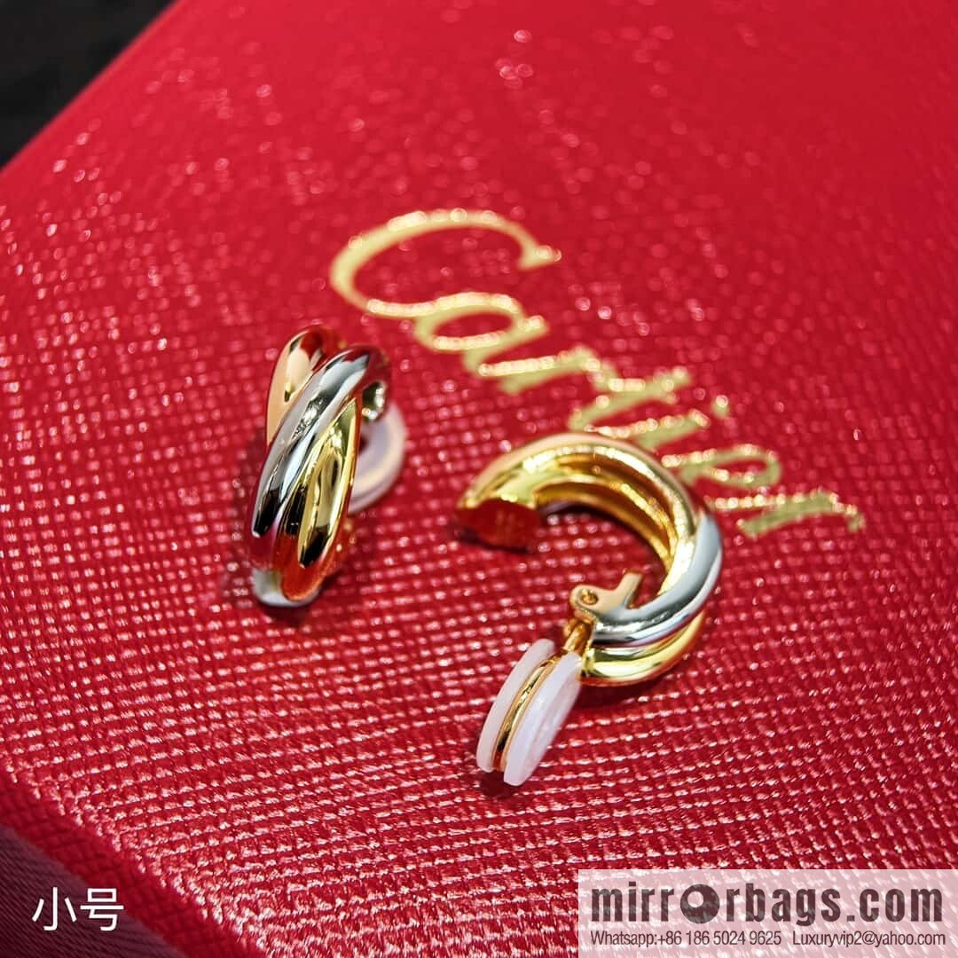 ❗️CNC version ❗️ ☀️ Cartier classic large small three-color smooth ear clip ear shot ☀️