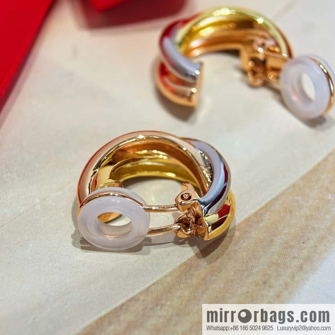 ❗️CNC version ❗️ ☀️ Cartier classic large small three-color smooth ear clip ear shot ☀️