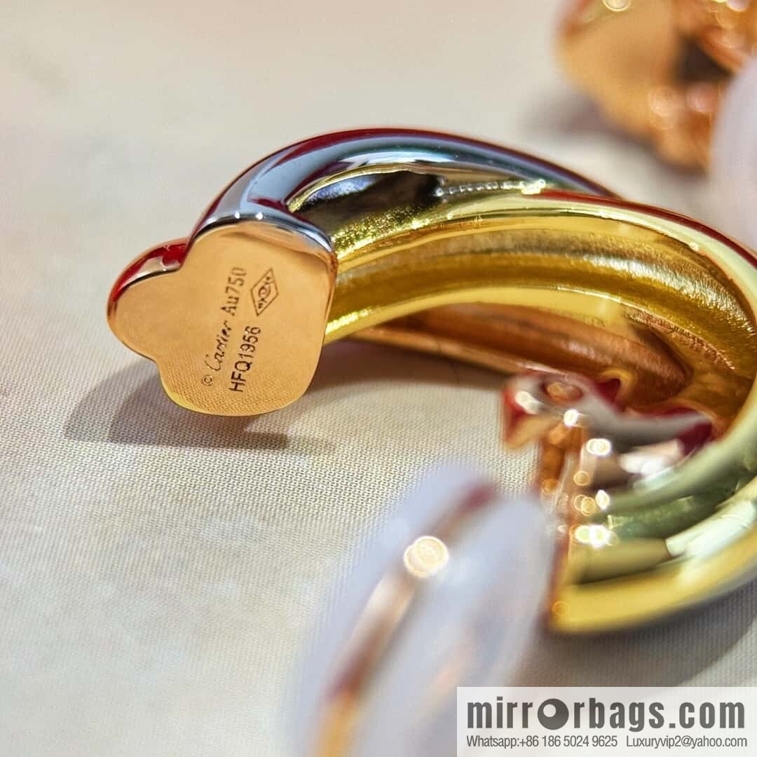 ❗️CNC version ❗️ ☀️ Cartier classic large small three-color smooth ear clip ear shot ☀️