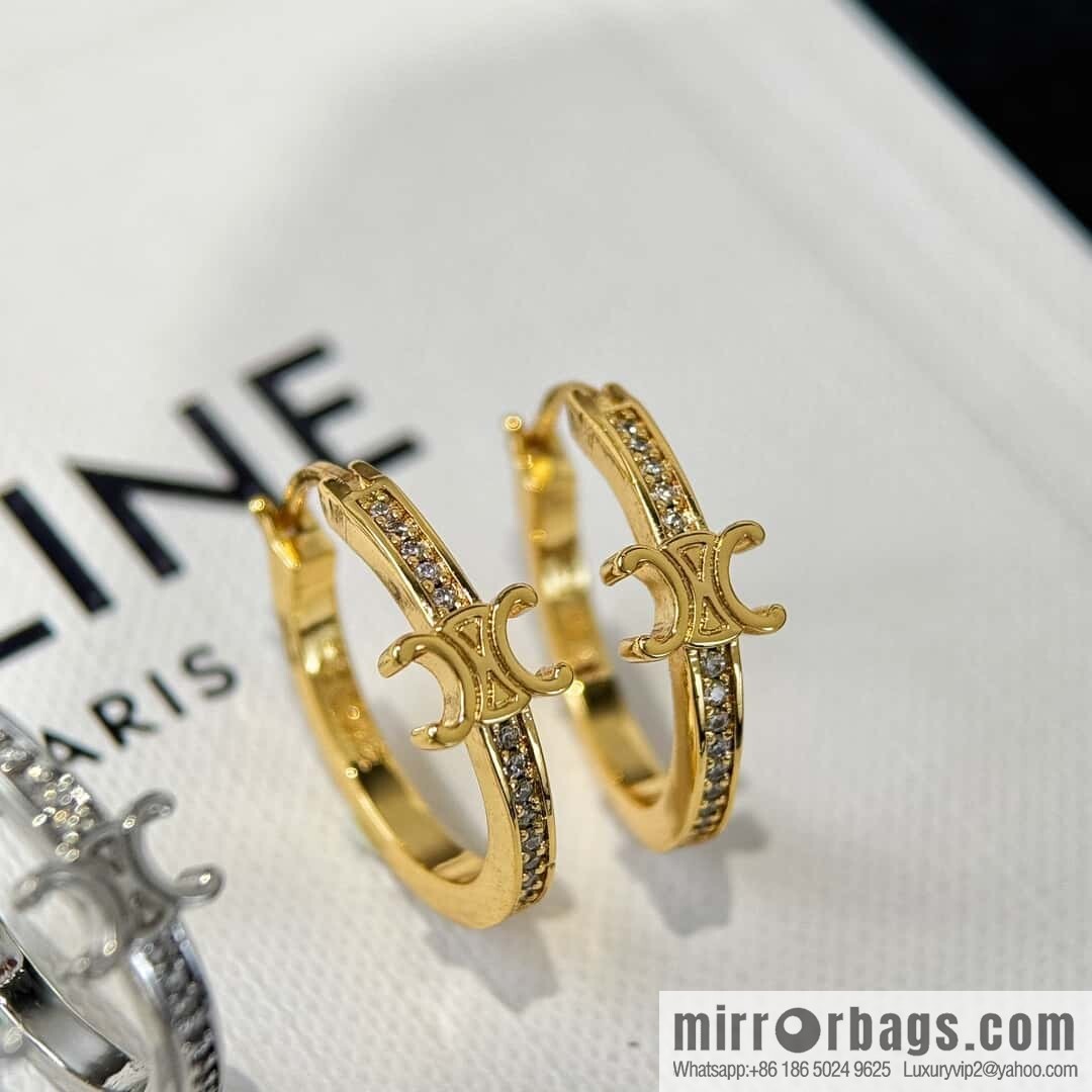 ❗️New ❗️ ☀️ original order ☀️ new ☑️ Celine Celine simple style Arc de Triomphe earrings ☀️