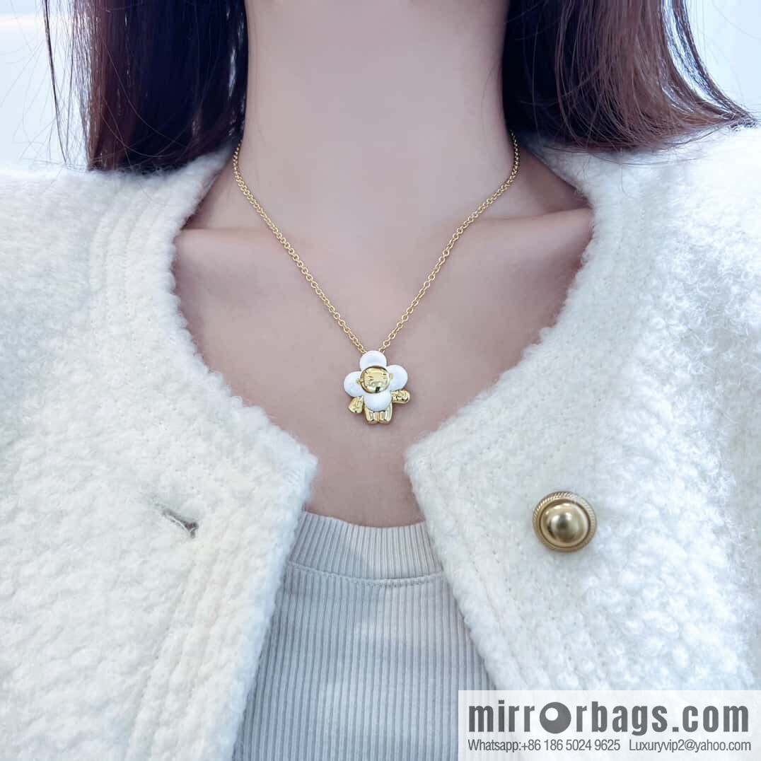 ❗️New ❗️ M02120 ☀ Original ☀ Louis Vuitton vivienne Vivian Sunflower Doll Necklace ☀