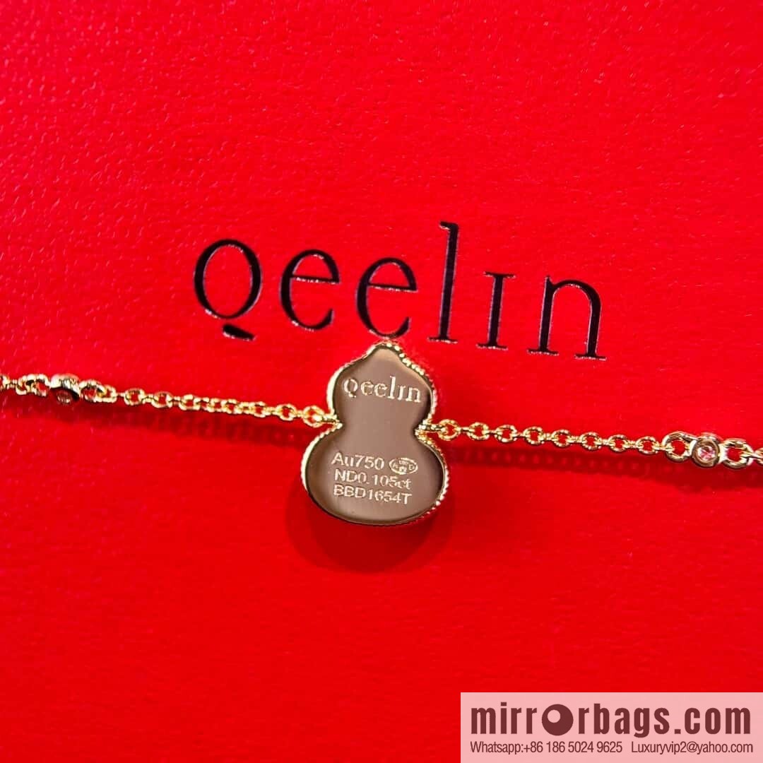 ❗️New ❗️ ☀️☀️ Qeelin unicorn wulu gourd series agate diamond peach heart love bracelet necklace ☀️