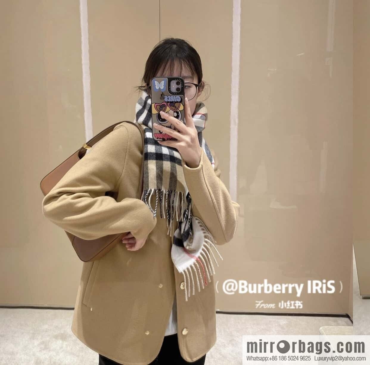 ๐๐๐๐๐๐๐แฆโข two-color contrast grid cashmere scarf 24 new colors