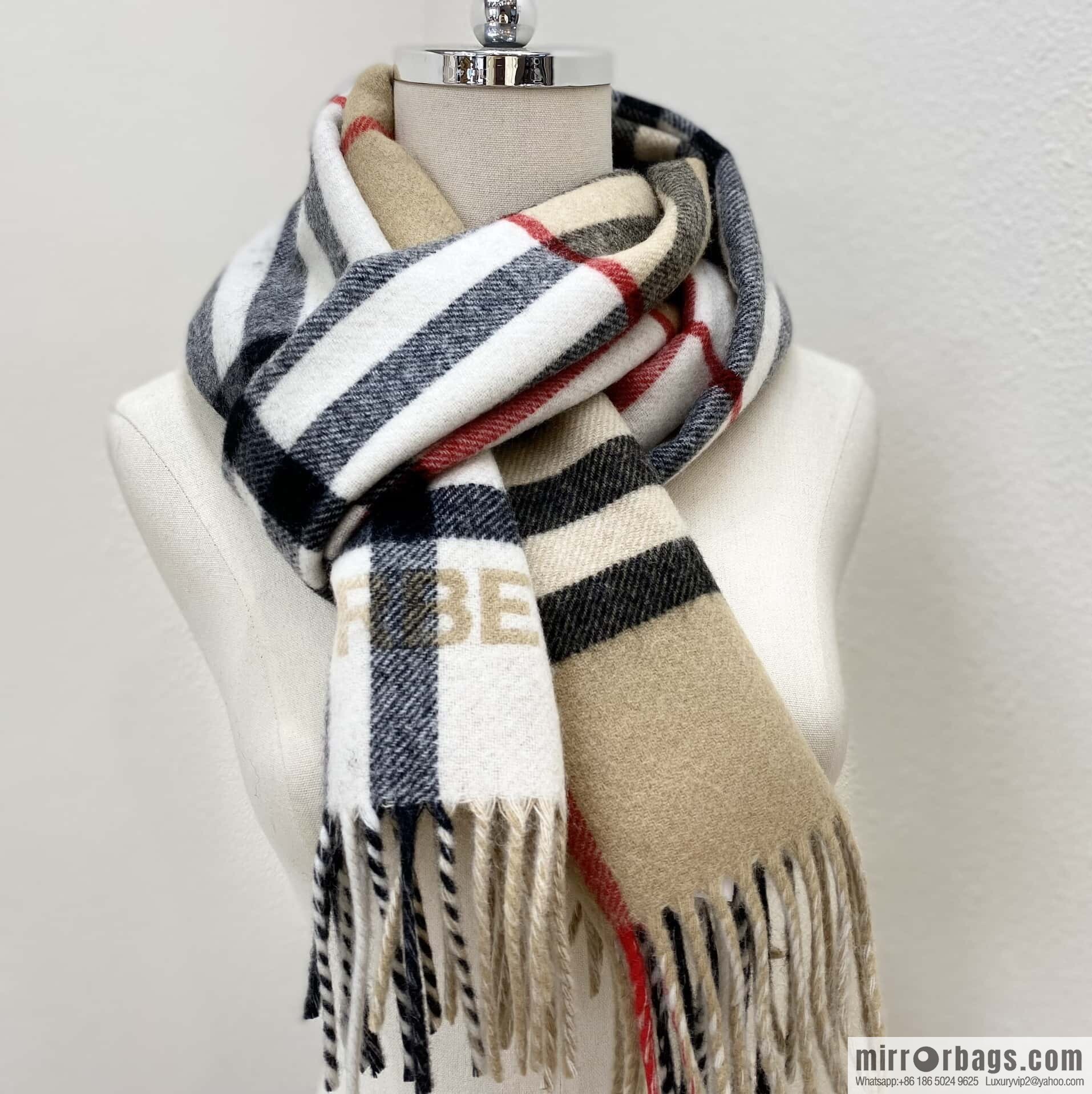 ๐๐๐๐๐๐๐แฆโข two-color contrast grid cashmere scarf 24 new colors