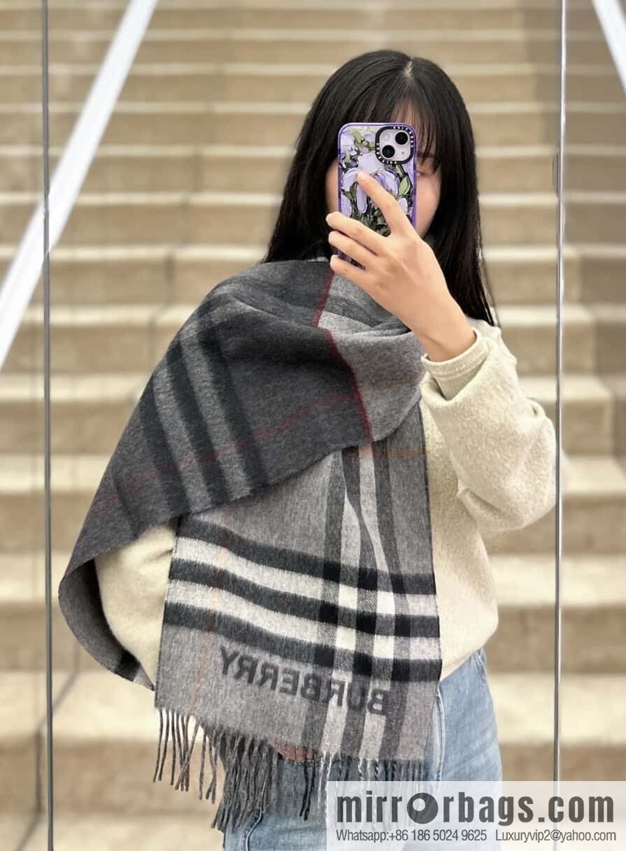 ๐๐๐๐๐๐๐แฆโข two-color contrast grid cashmere scarf 24 new colors