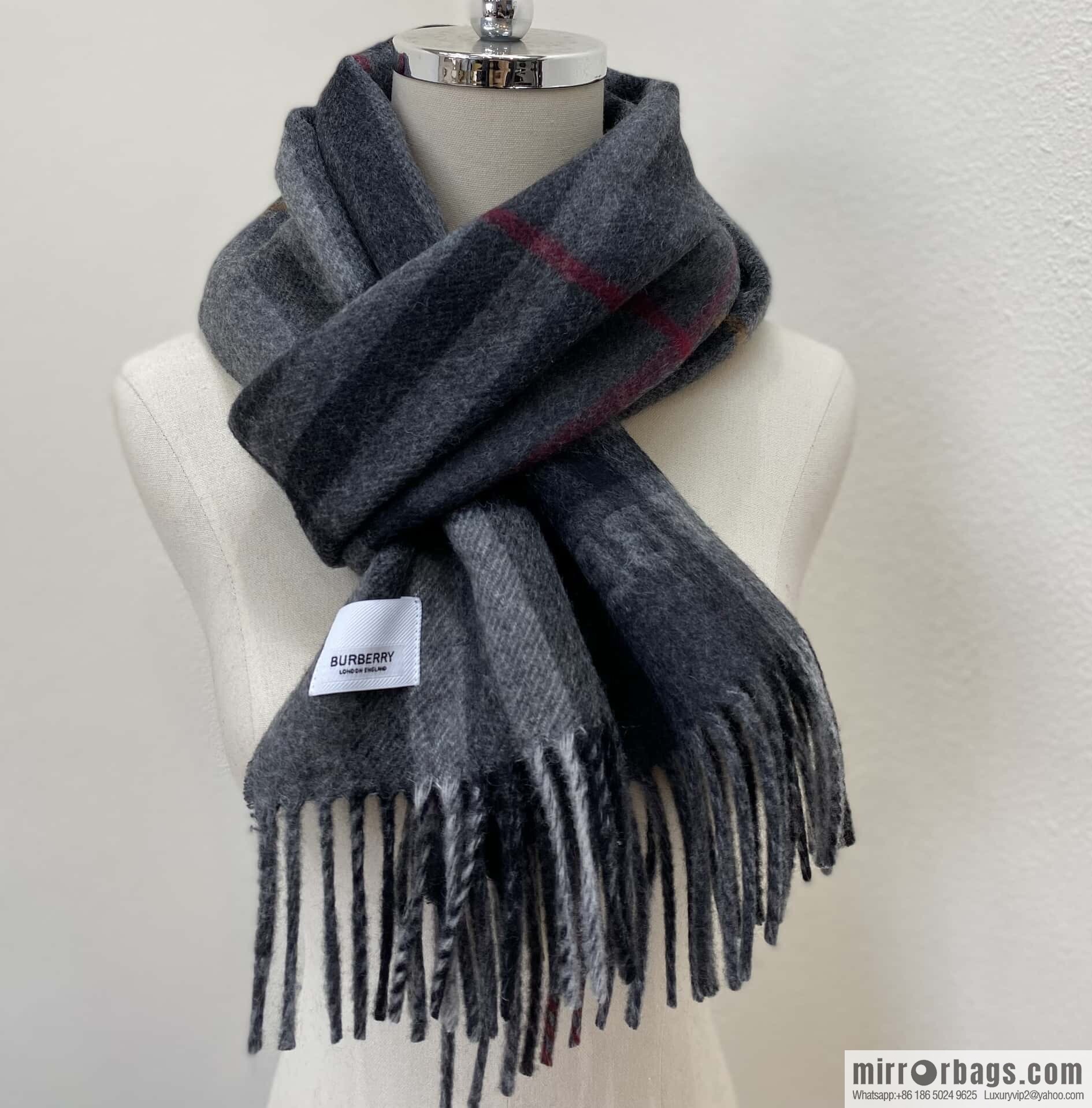 ๐๐๐๐๐๐๐แฆโข two-color contrast grid cashmere scarf 24 new colors