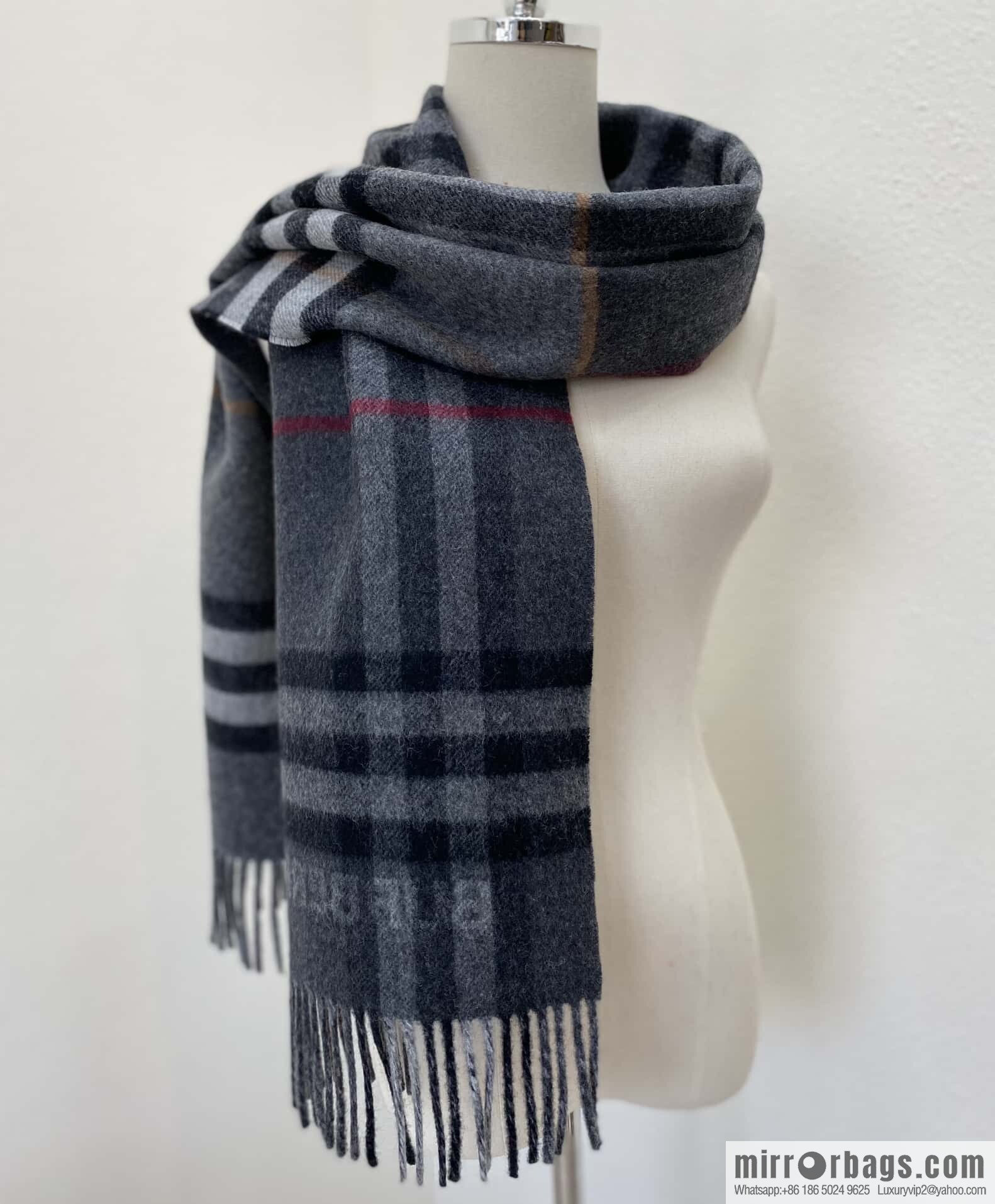 ๐๐๐๐๐๐๐แฆโข two-color contrast grid cashmere scarf 24 new colors