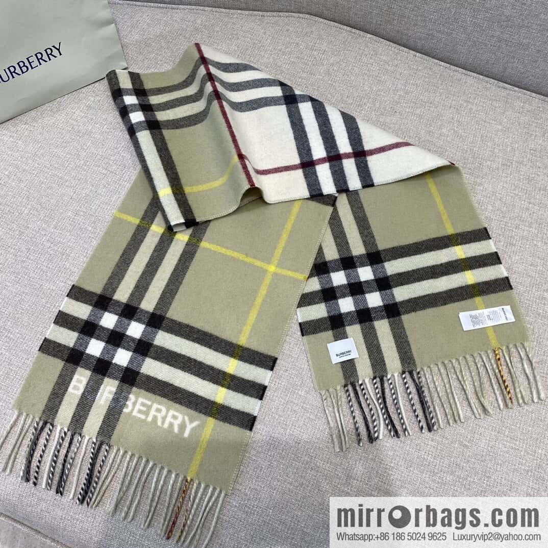 ๐๐๐๐๐๐๐แฆโข two-color contrast grid cashmere scarf 24 new colors