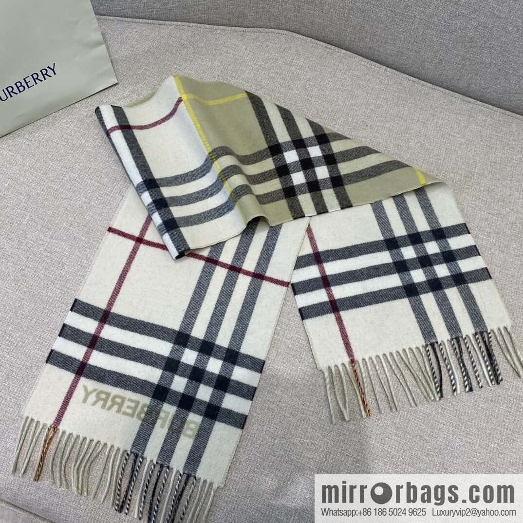 ๐๐๐๐๐๐๐แฆโข two-color contrast grid cashmere scarf 24 new colors