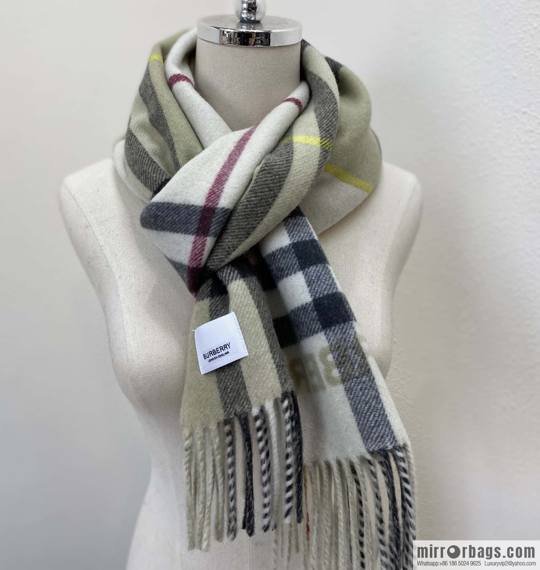 ๐๐๐๐๐๐๐แฆโข two-color contrast grid cashmere scarf 24 new colors