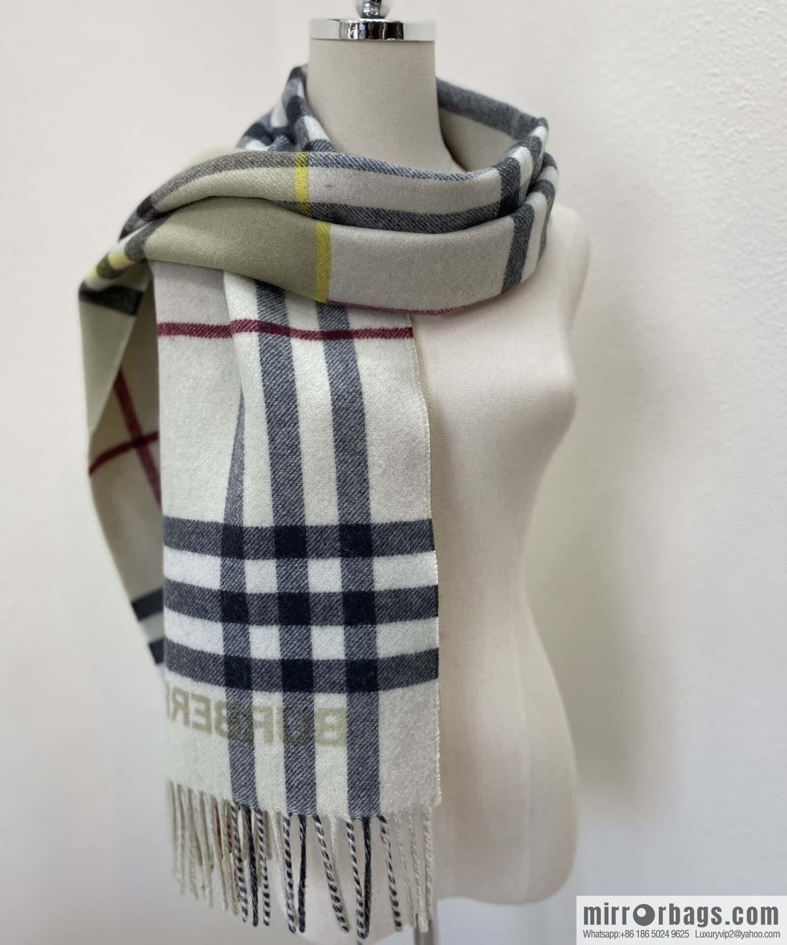 ๐๐๐๐๐๐๐แฆโข two-color contrast grid cashmere scarf 24 new colors