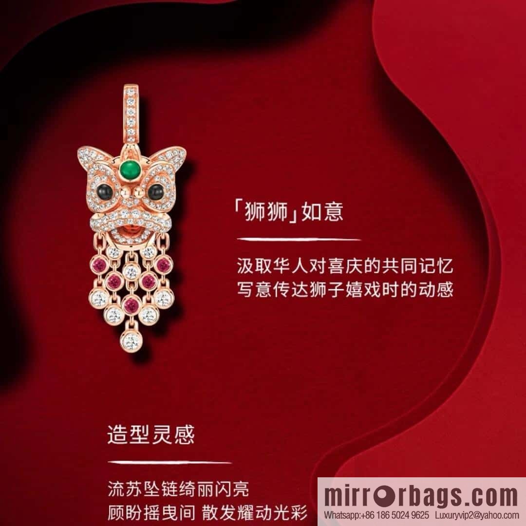❗️New ❗️ ☀️ Qeelin full diamond lion tassel necklace ☀️