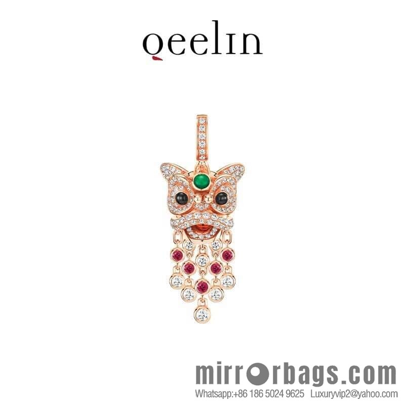 ❗️New ❗️ ☀️ Qeelin full diamond lion tassel necklace ☀️