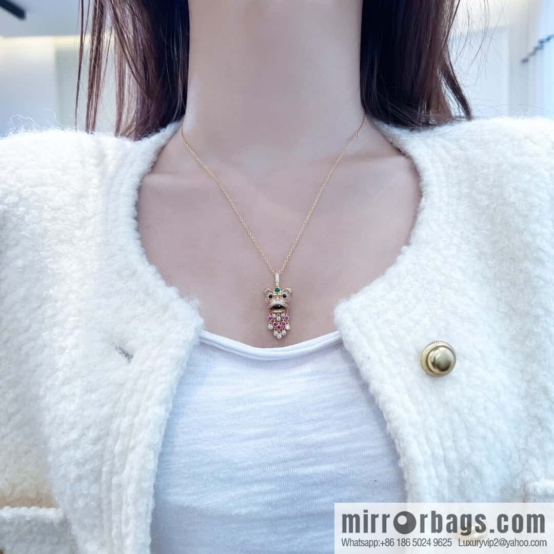 ❗️New ❗️ ☀️ Qeelin full diamond lion tassel necklace ☀️