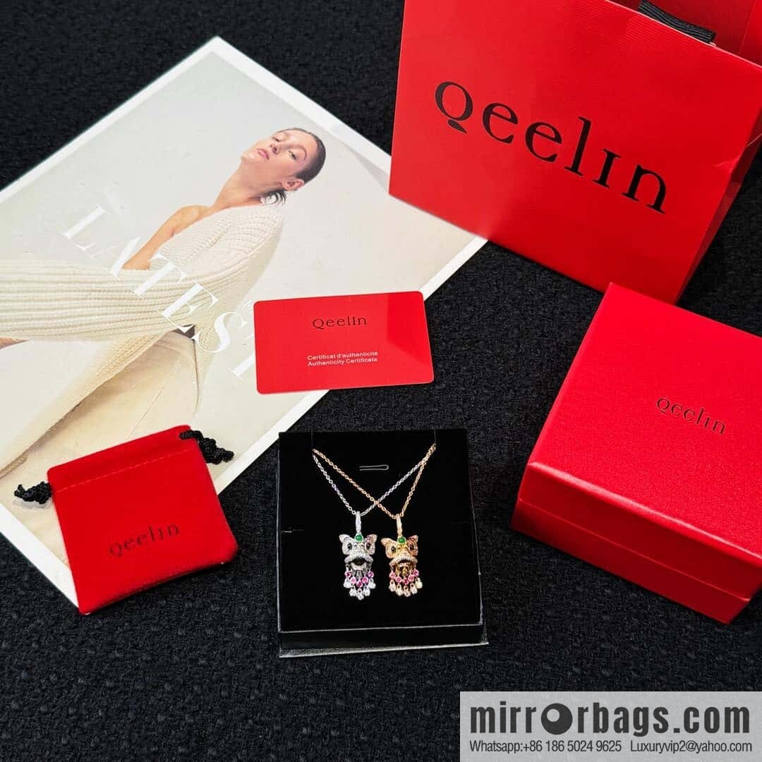 ❗️New ❗️ ☀️ Qeelin full diamond lion tassel necklace ☀️