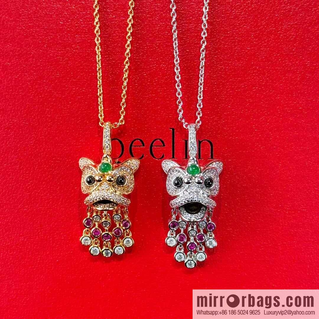 ❗️New ❗️ ☀️ Qeelin full diamond lion tassel necklace ☀️