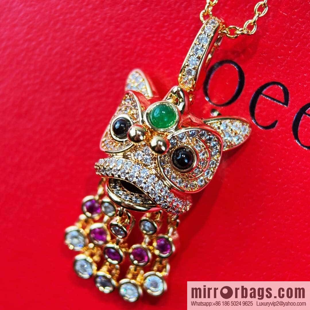 ❗️New ❗️ ☀️ Qeelin full diamond lion tassel necklace ☀️