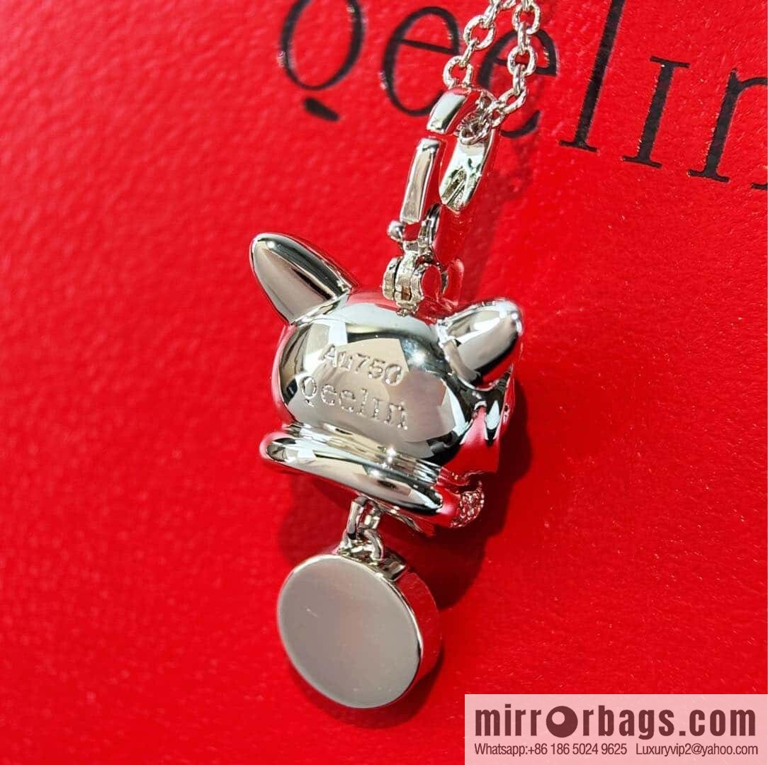 ❗️New ❗️ ☀️ Qeelin unicorn full diamond lion green copper coin necklace ☀️