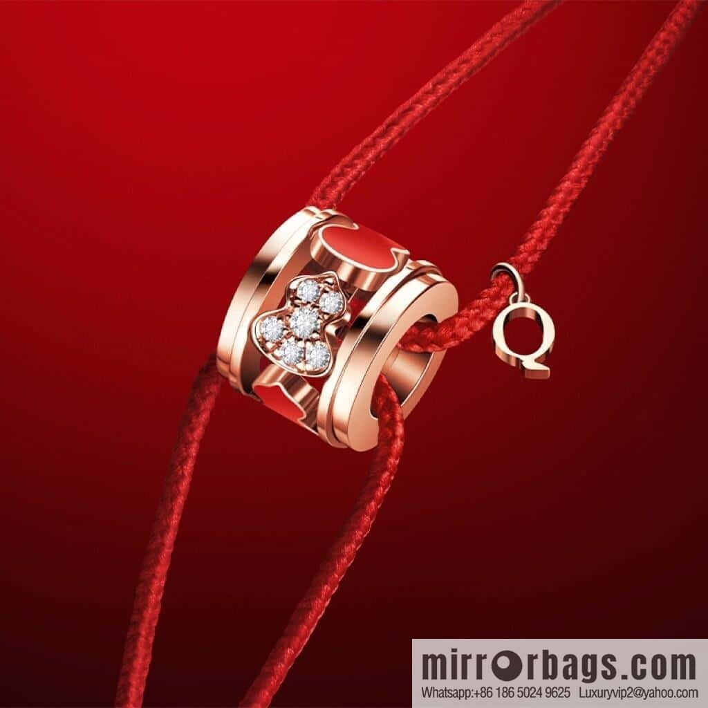 ❗️New ❗️ ☀️ Qeelin Kirin Petite Wulu Circle Gourd Red Rope Hand Rope ☀️